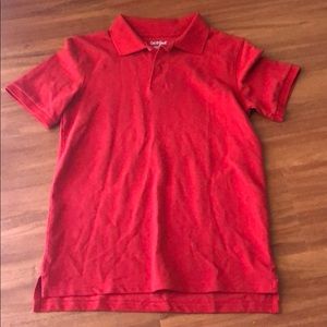 Youth Large red polo